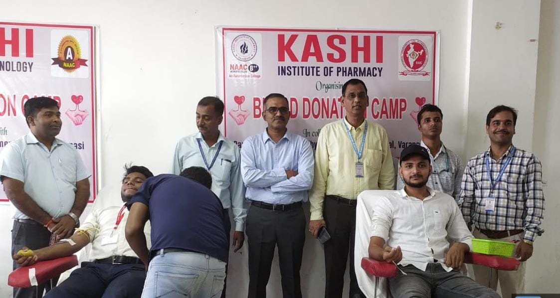 काशी ग्रुप आफ इंस्टीटयूशन मे लगा रक्तदान शिविर* वाराणसी/मिर्जामुराद