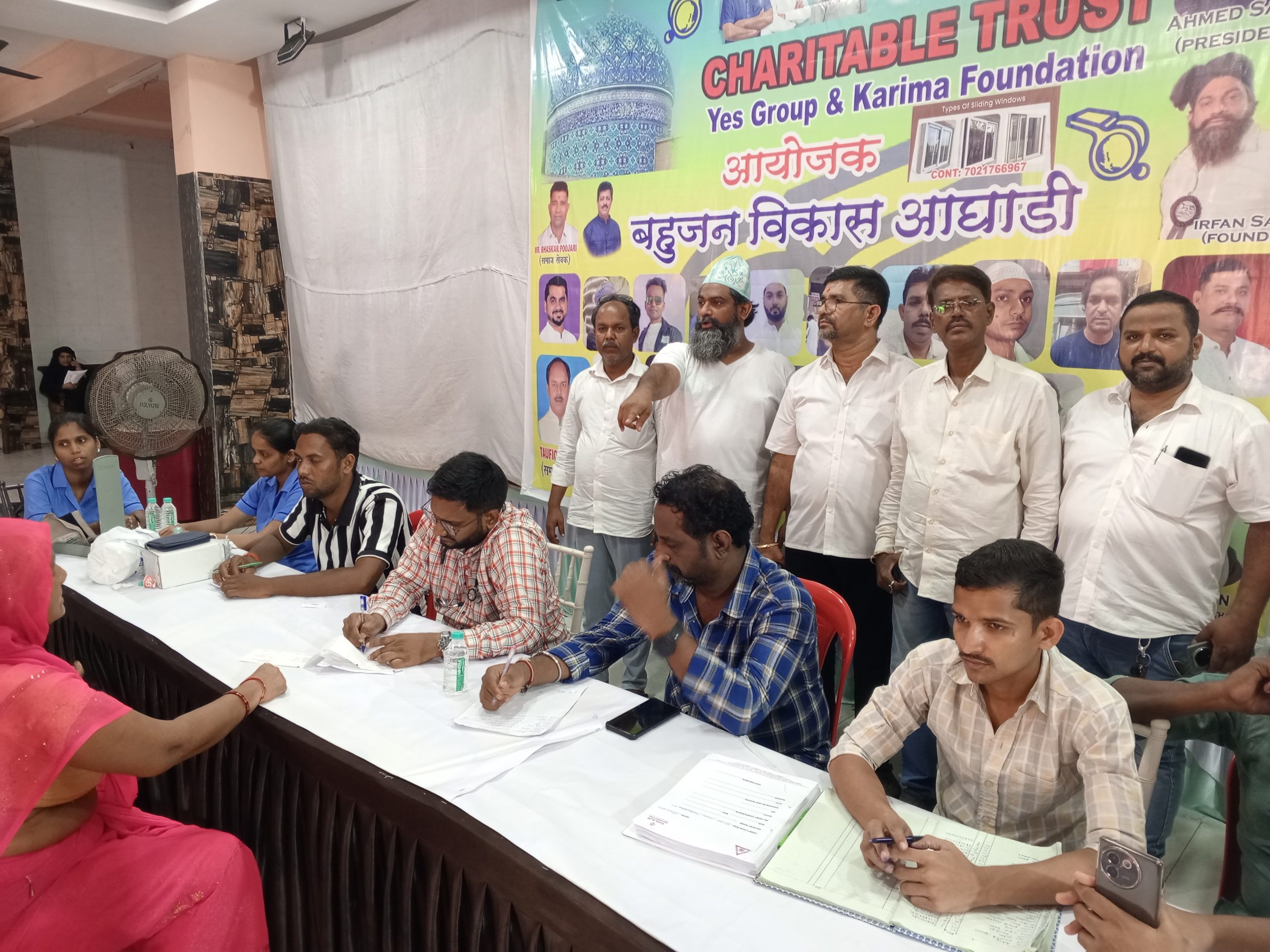 निःशुल्क स्वास्थ्य परीक्षण शिविर से सैकड़ों हुए लाभान्वित