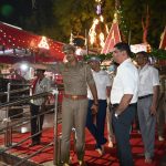 नवरात्रि पर शैलपुत्री मंदिर की सुरक्षा व्यवस्था को लेकर अपर पुलिस आयुक्त ने किया निरीक्षण