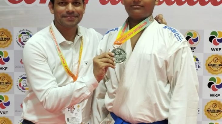 राष्ट्रीय कराटे प्रतियोगिता में दिव्यांशु गुप्ता का शानदार प्रदर्शन